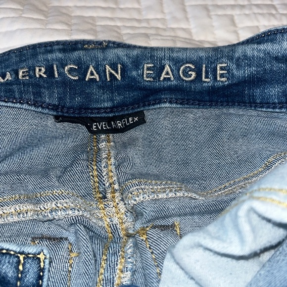 American Eagle Ne(x)t Level AirFlex Ripped Slim Jeans, Size 26x28 - Picture 5 of 6
